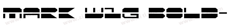 Mark w1g bold字体转换